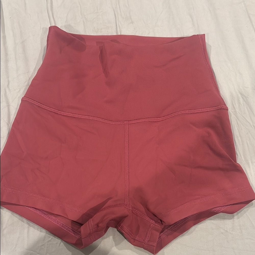 Lululemon Athletica High Waist Pinkish red Shorts